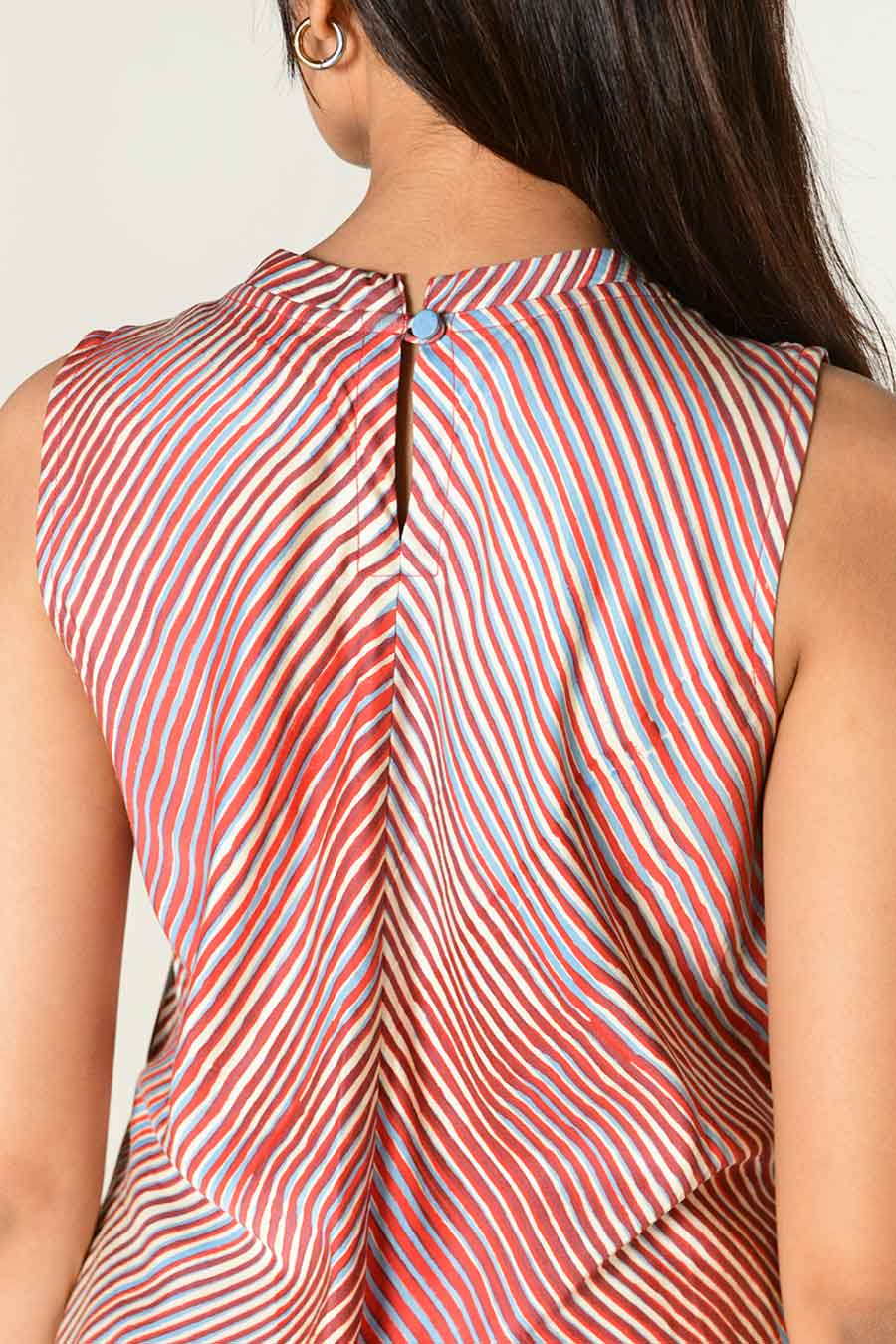 Pink Block-Printed High-Slit Kurta & Pant Set