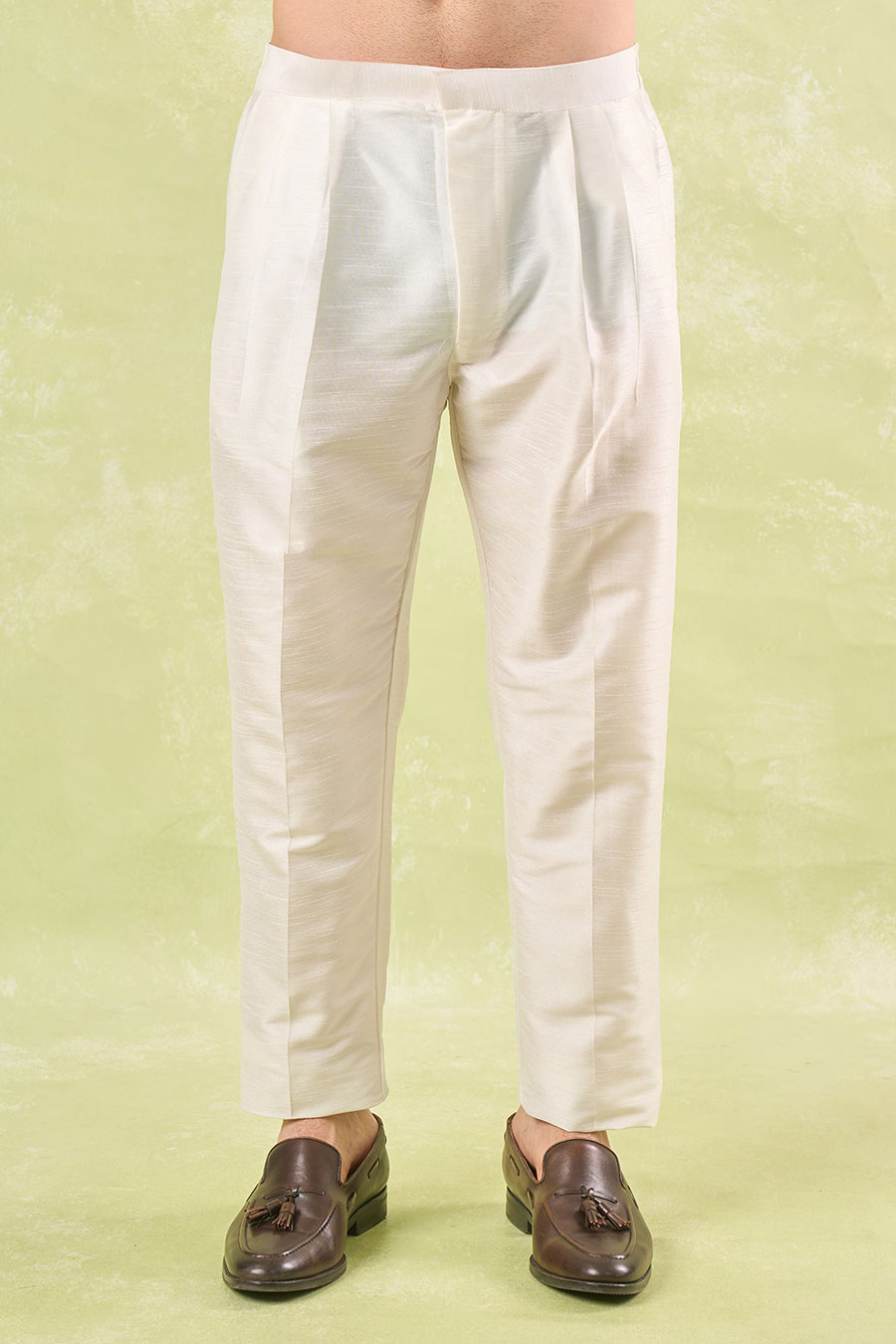 Mint Green Embroidered Bundi Kurta Set