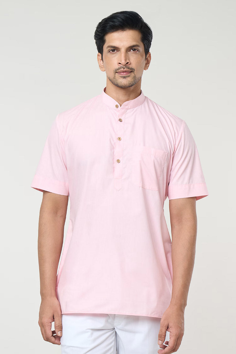 Pink Pastel Short Kurta & Pant Co-Ord Set