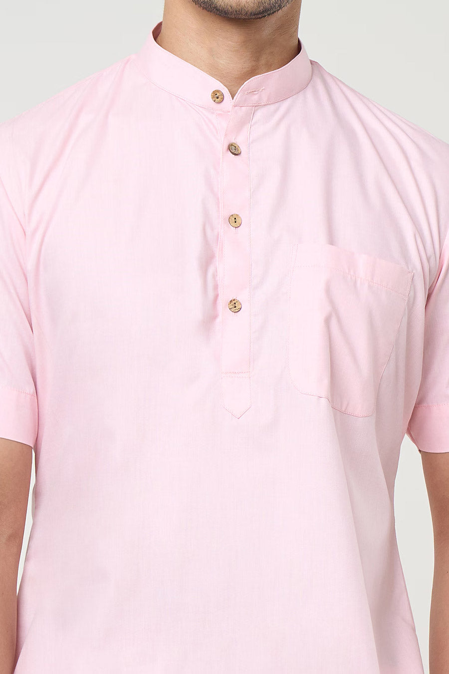 Pink Pastel Short Kurta & Pant Co-Ord Set