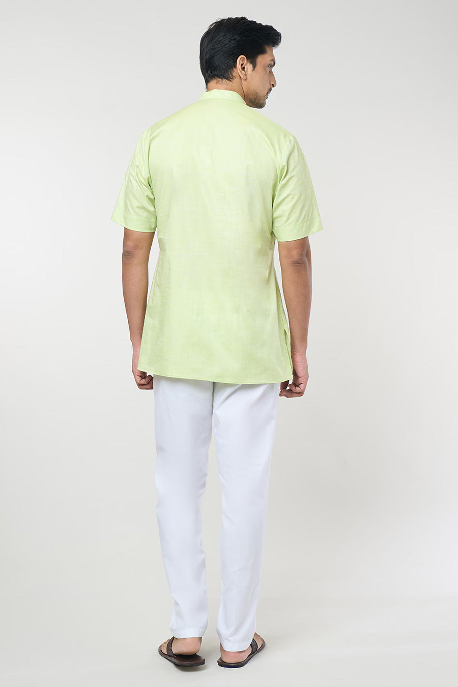 Parrot Green Short Kurta & Pant Co-Ord Set
