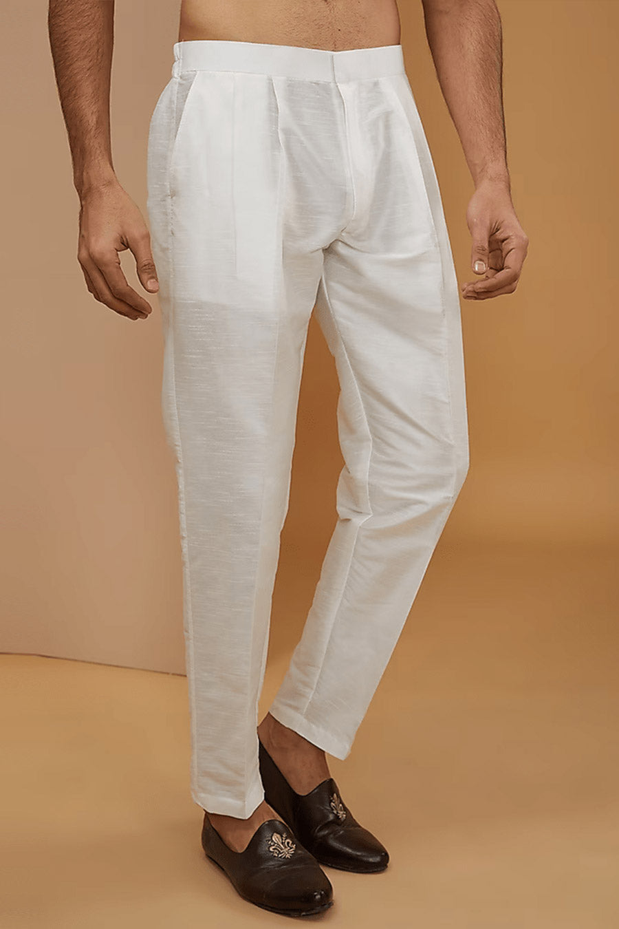 Off-White Mirror Embroidered Kurta Set