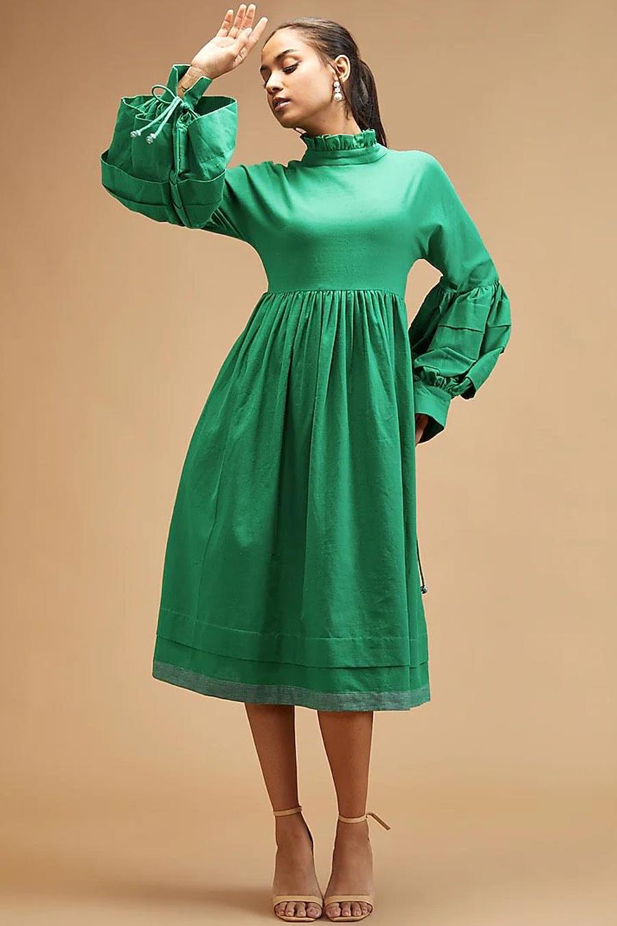 Clara Green Victorian Dress