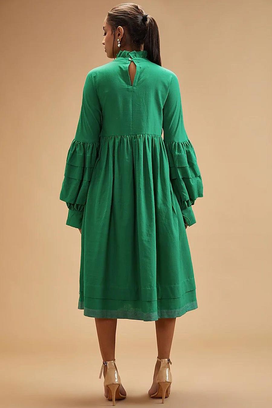 Shop Clara Green Victorian Dress by THEROVERJOURNAL at House of Designers HOUSE OF DESIGNERS Shop Clara Green Victorian Dress by THEROVERJOURNAL at House of Designers HOUSE OF DESIGNERS