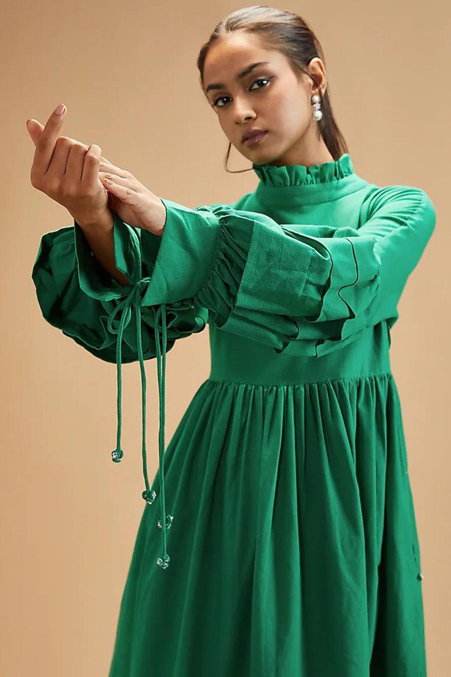 Clara Green Victorian Dress