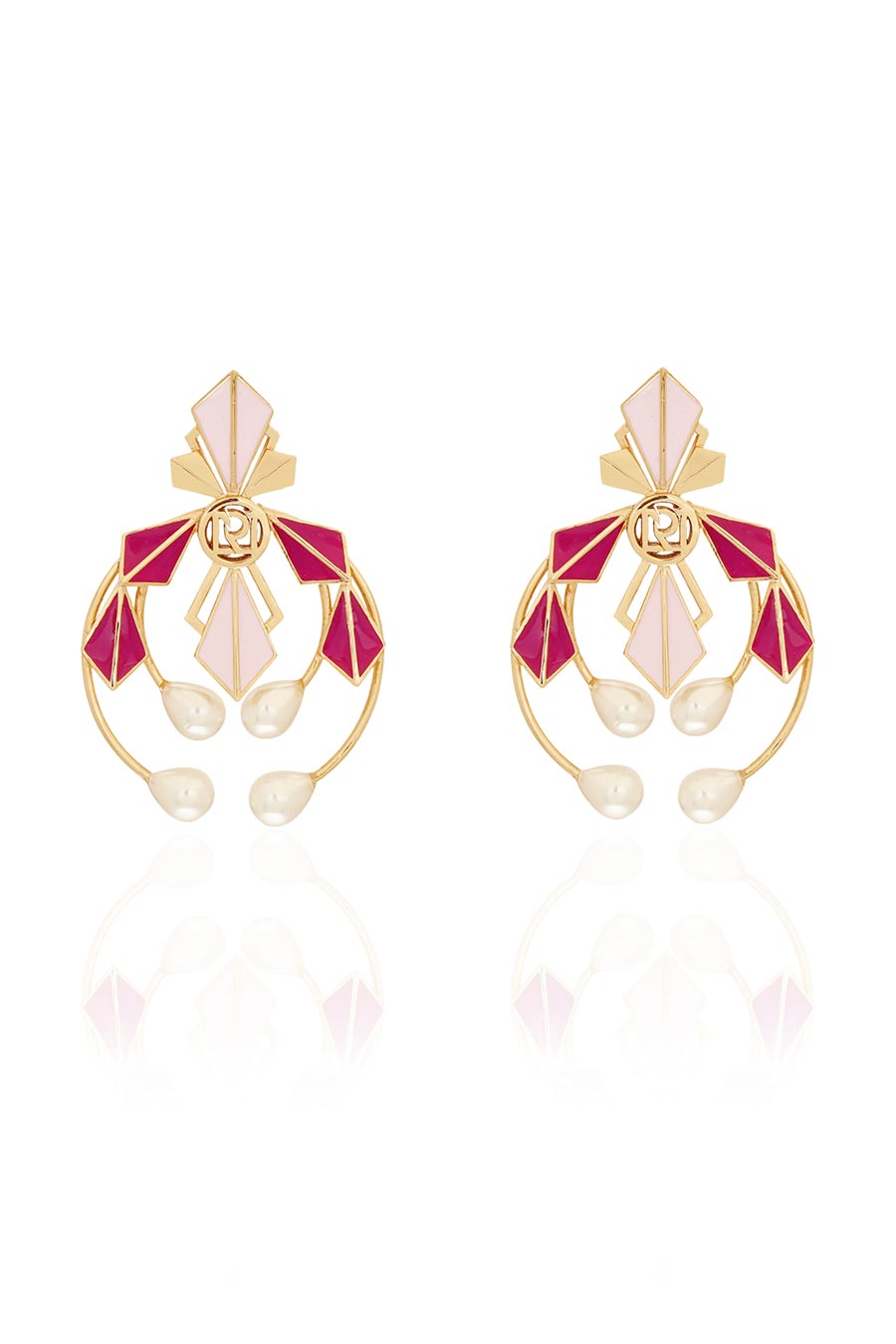 Cynthia Gold Plated Statement Earrings