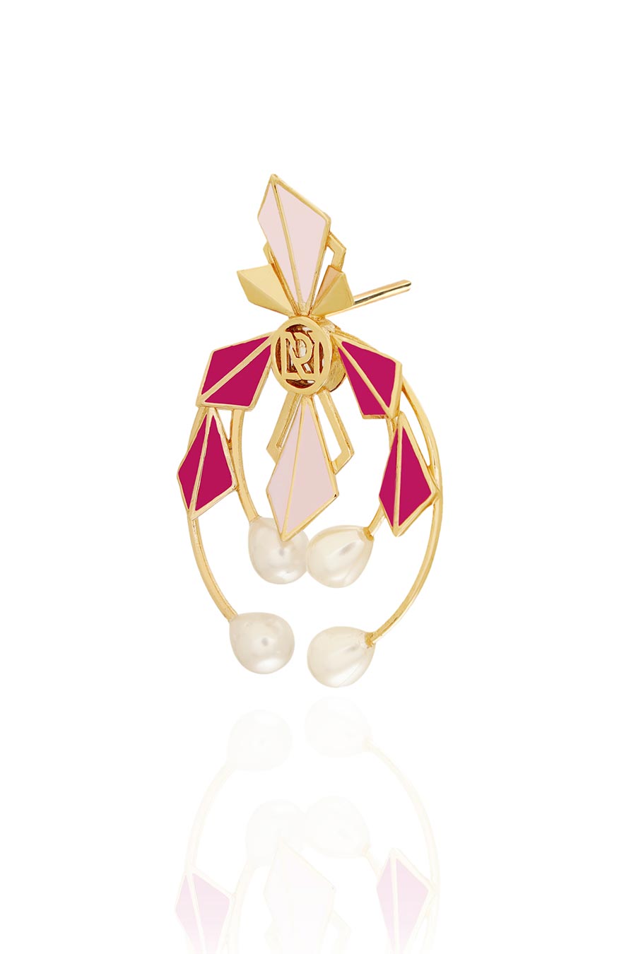 Cynthia Gold Plated Statement Earrings
