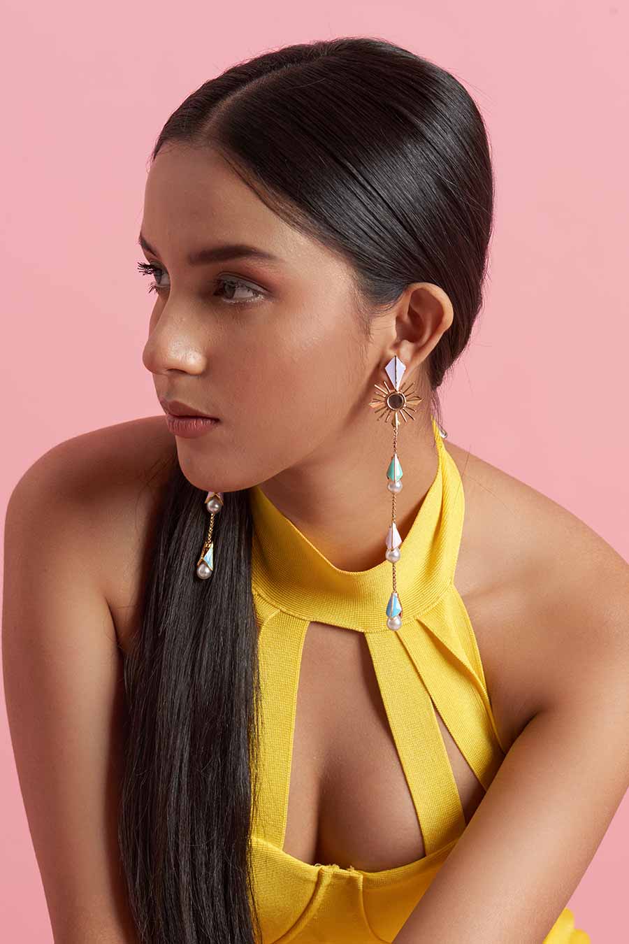 Aurora Gold Plated Cascades Earrings
