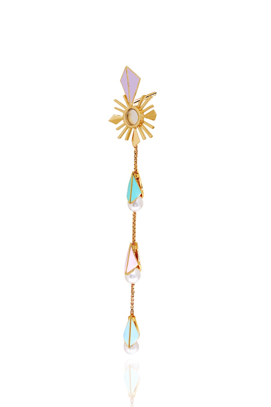 Aurora Gold Plated Cascades Earrings