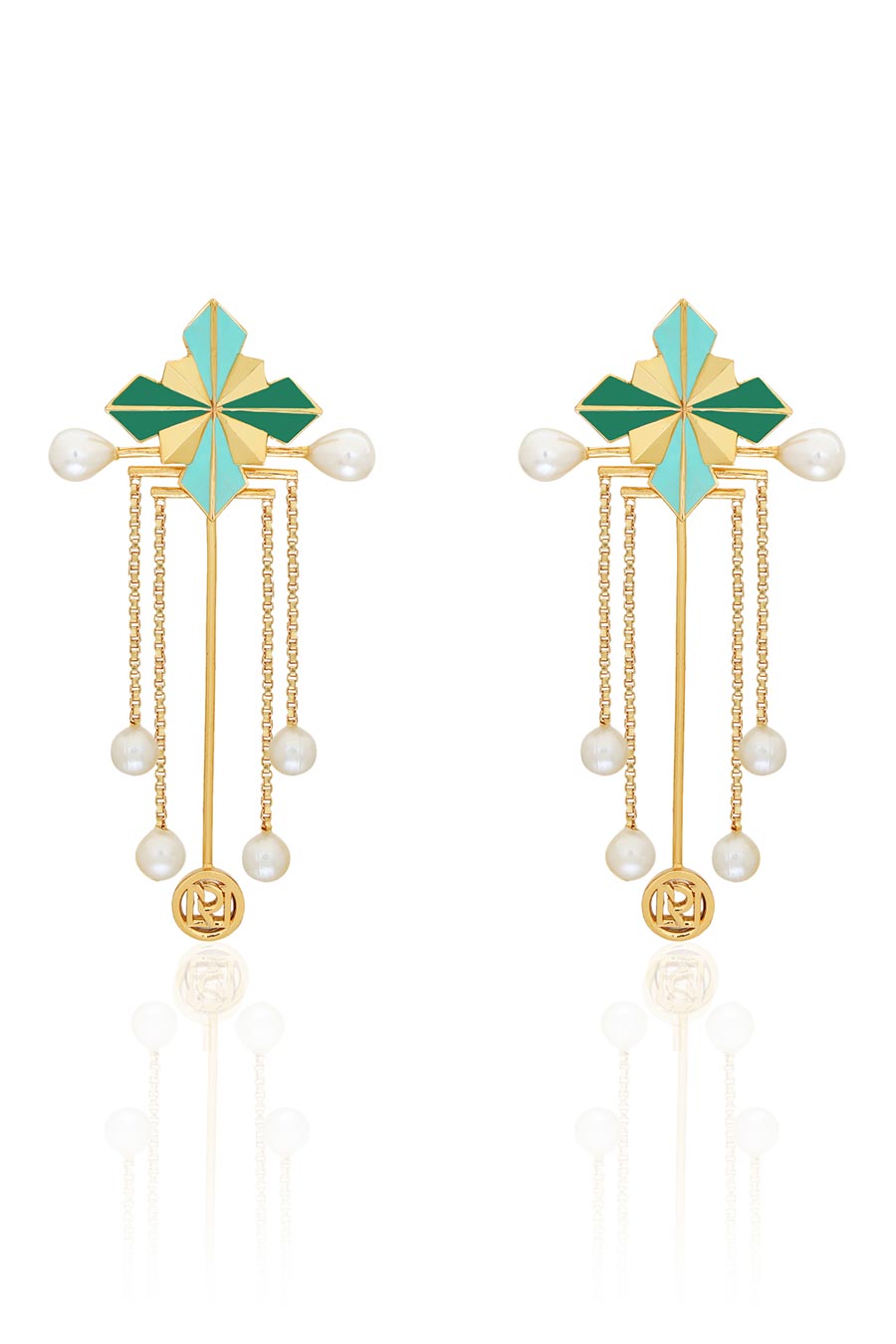 Shirley Gold Plated Drop Earrings