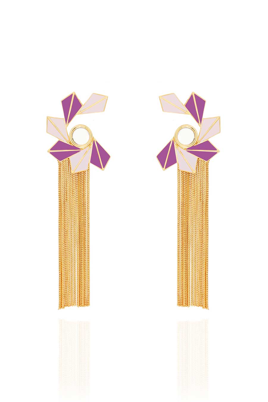 Cressida Gold Plated Tassels Earrings