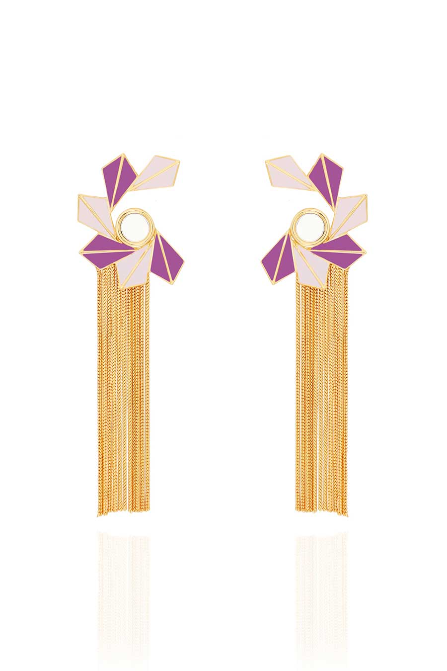 Cressida Gold Plated Tassels Earrings