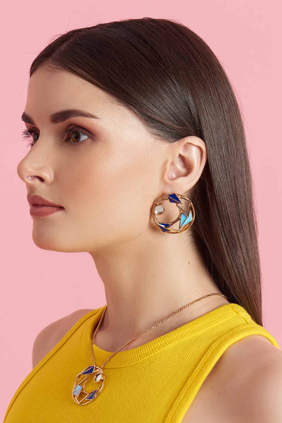 Klara Bliss Gold Plated Stud Earrings