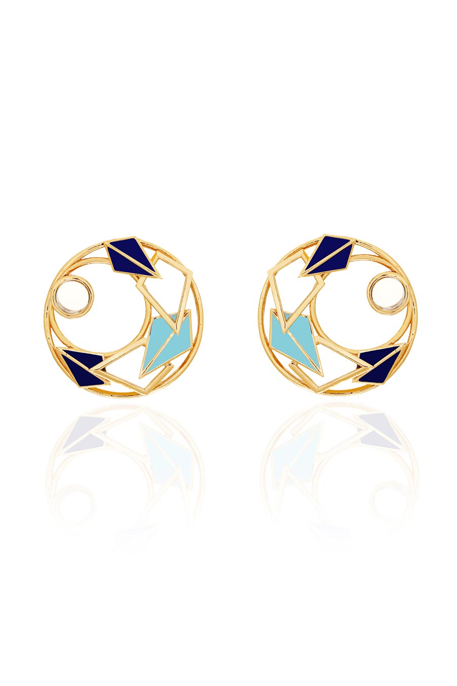Klara Bliss Gold Plated Stud Earrings