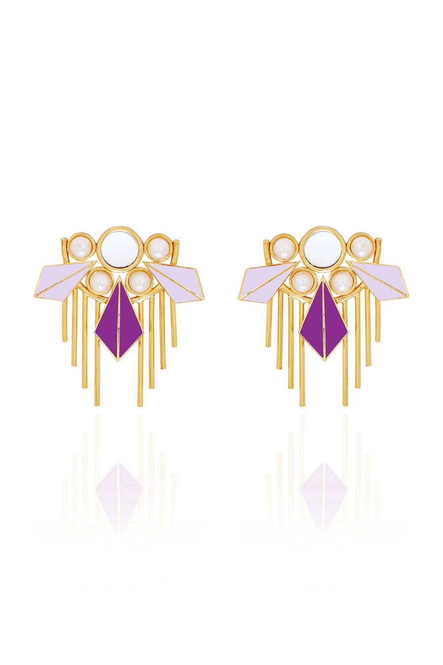 Stellar Dazzlers Gold Plated Earrings