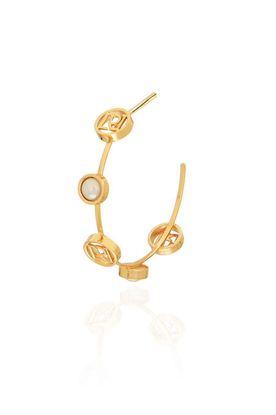 Elina Bliss Gold Plated Hoop Earrings