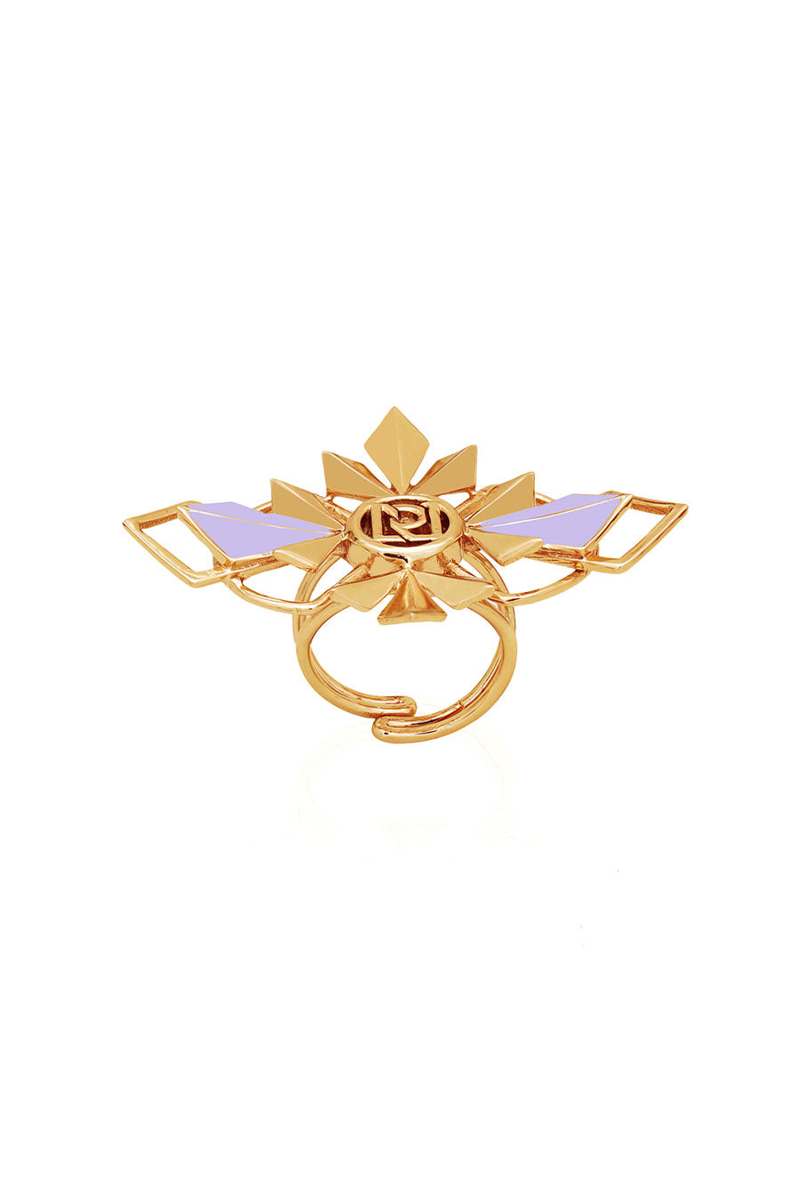 Austra Petit Gold Plated Mauve Ring