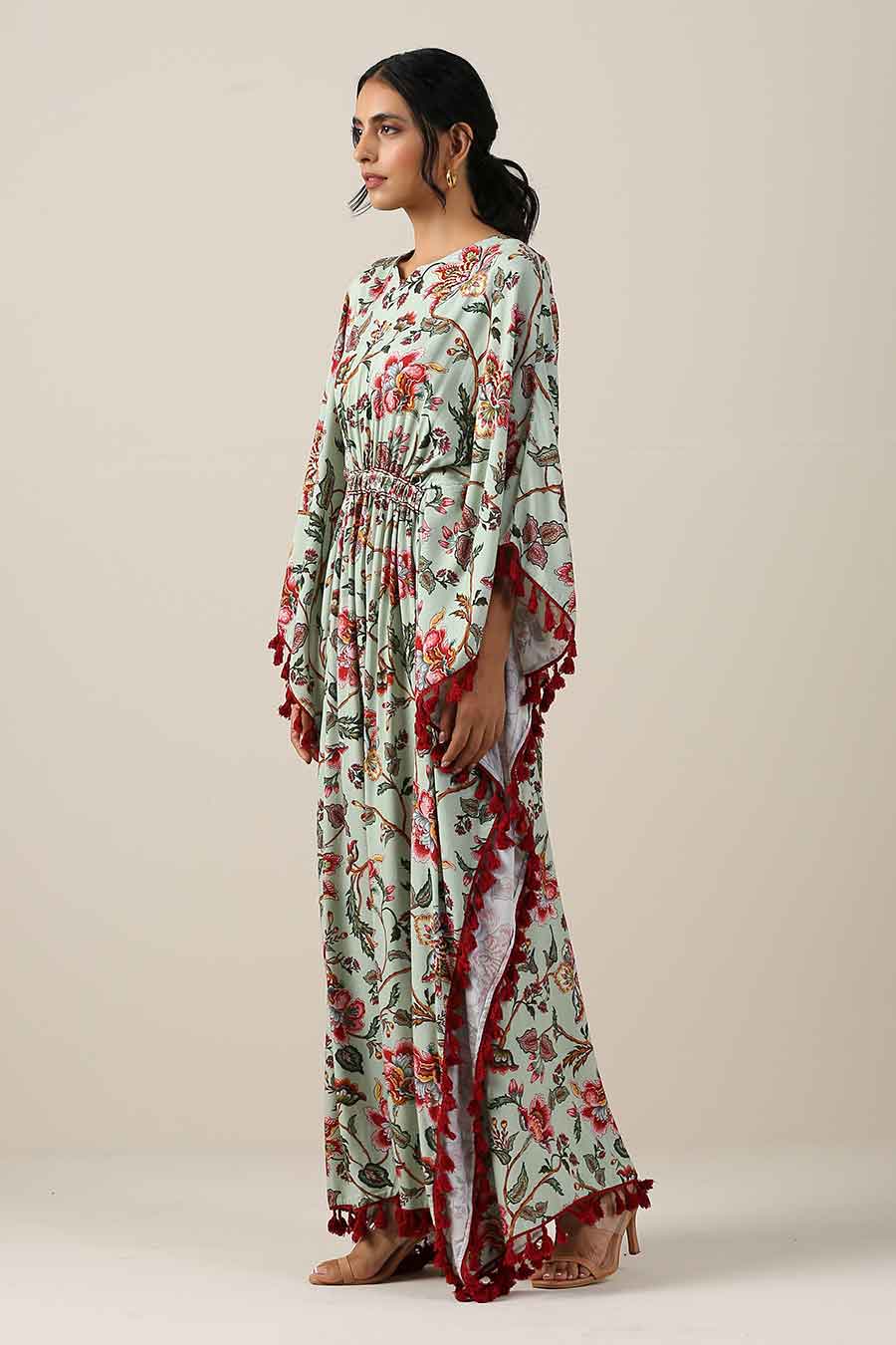 Harita Suman Jaal Print Kaftan