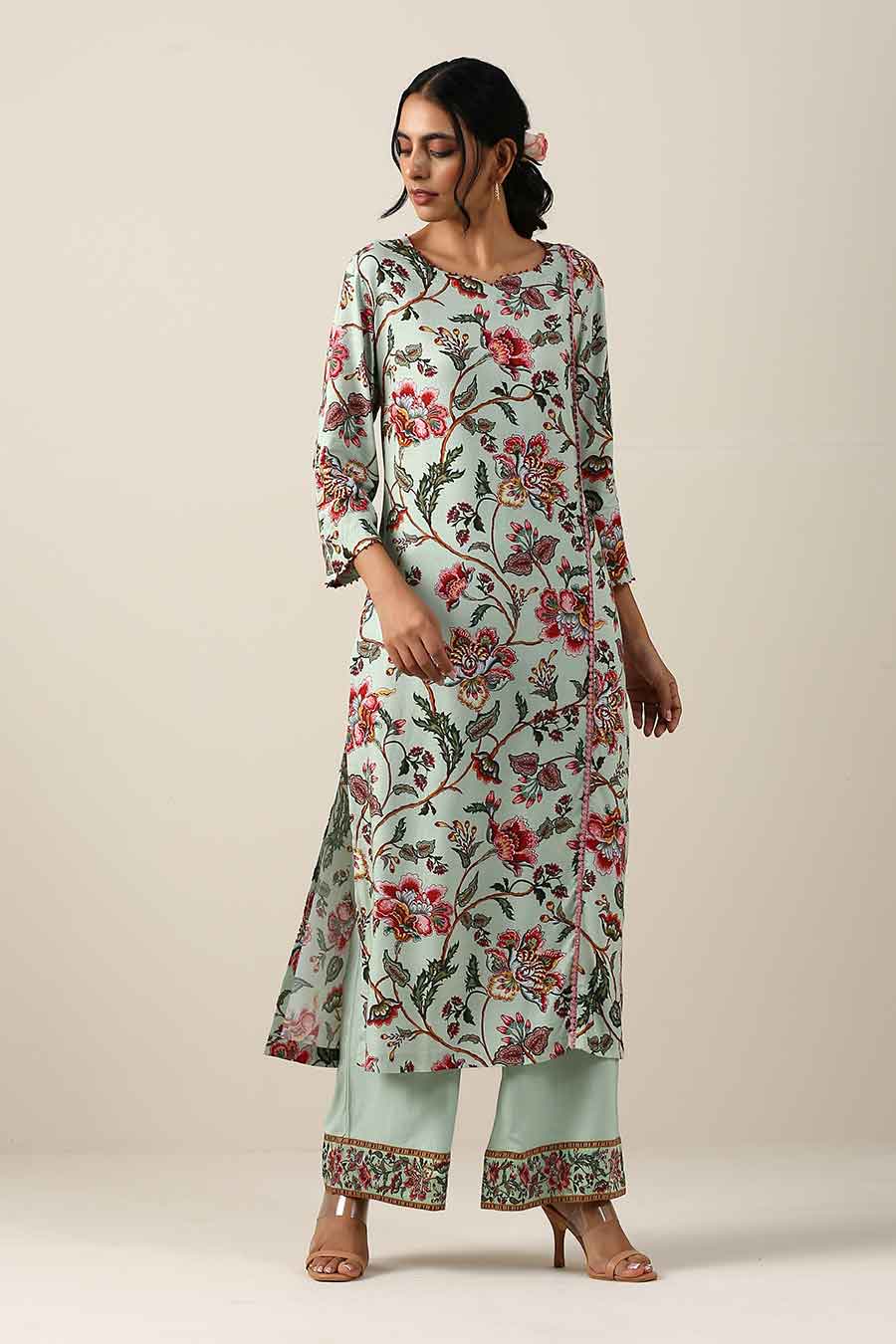 Harita Suman Jaal Kurta Set