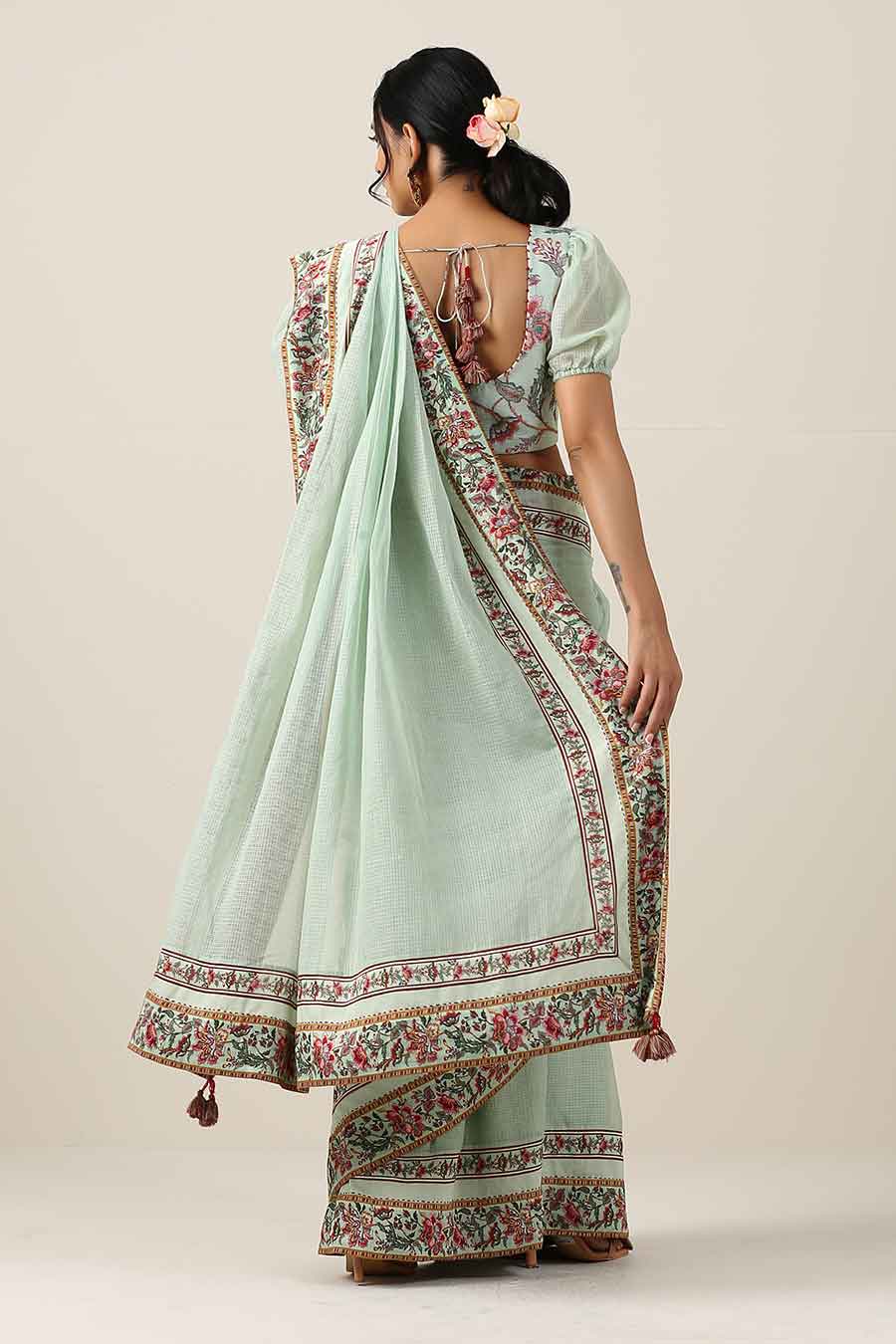 Harita Suman Double Border Saree Set