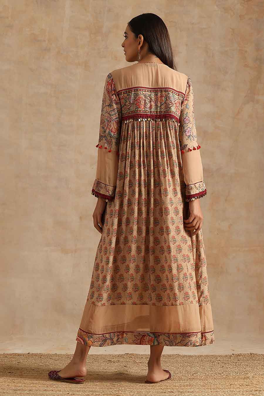 Badami Small Boota Printed Dress
