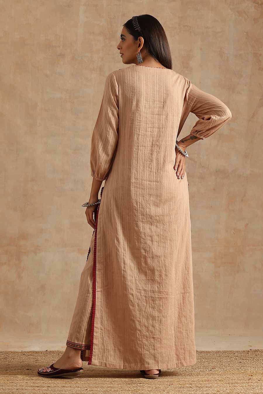 Badami Jaal Printed Kurta & Pant Set