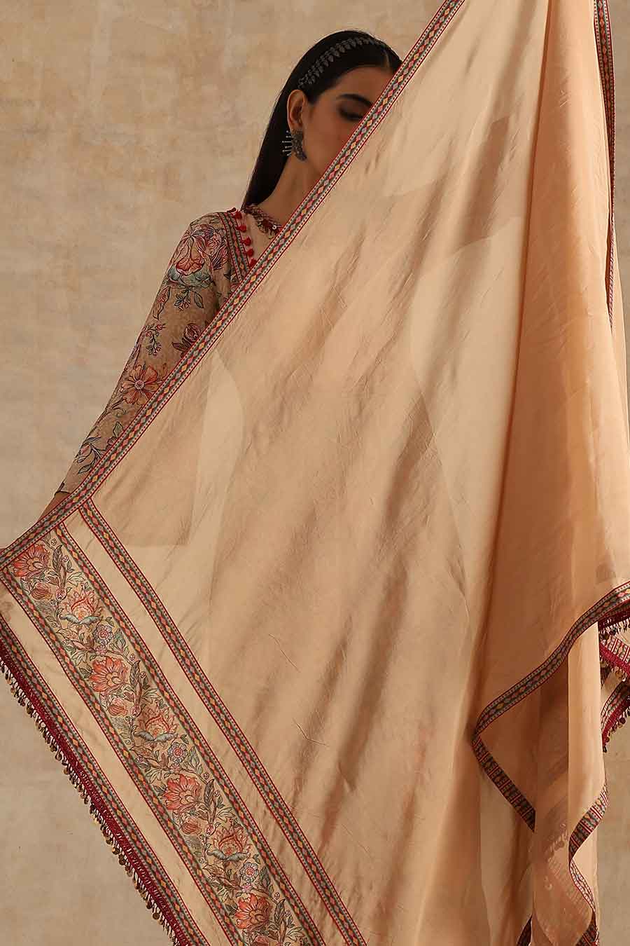 Badami Jaal Printed Kurta Set