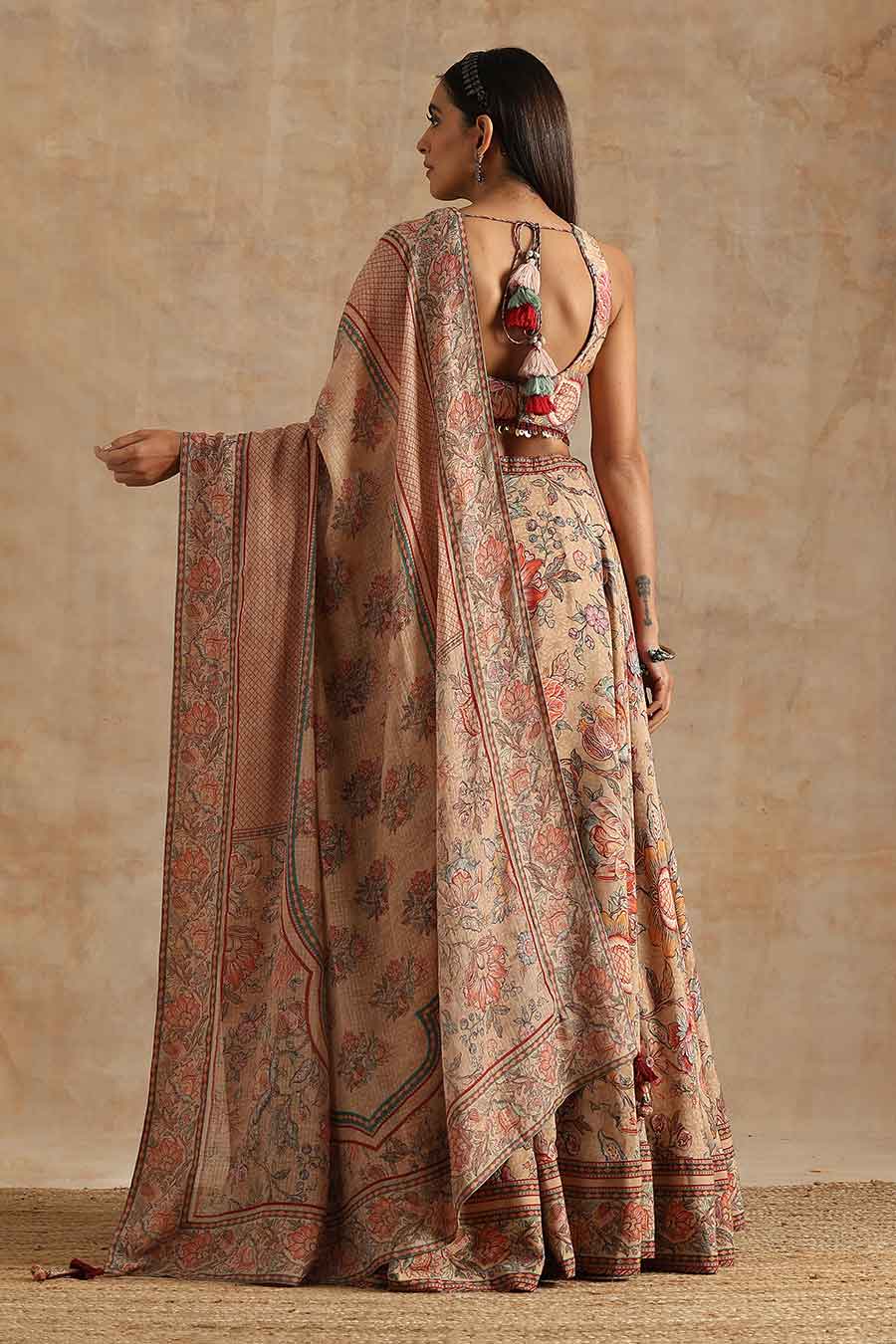 Badami Jaal Printed Lehanga Set