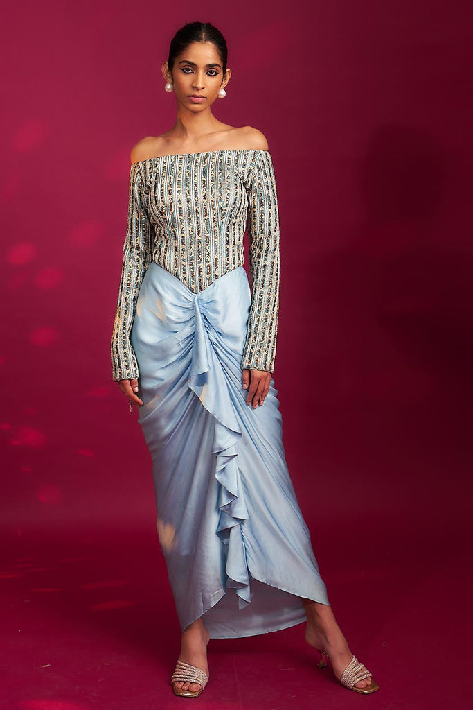 MURRAL 21aw awake draped dress jurk shop