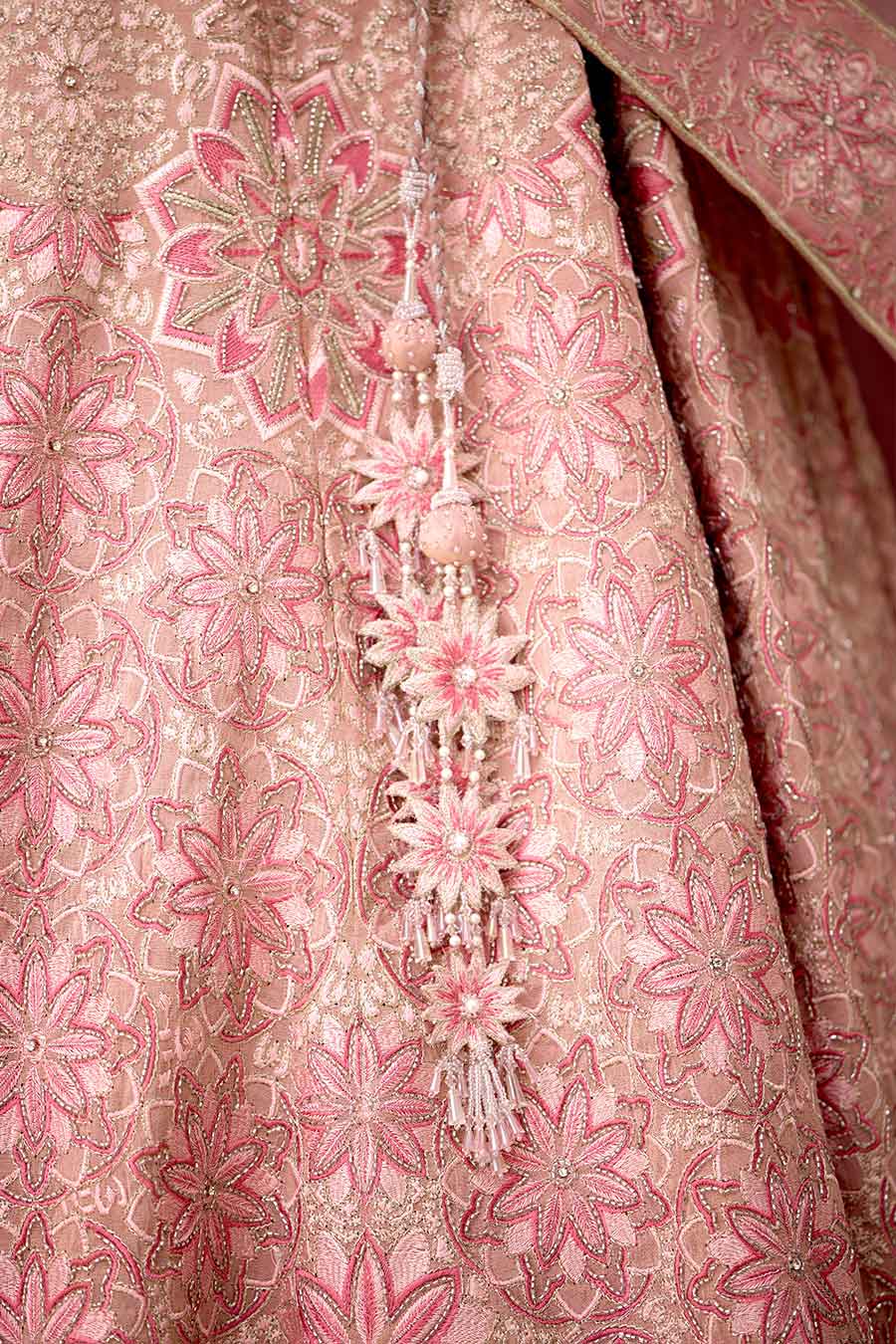 Pink Blush Blossom Embellished Lehenga Set