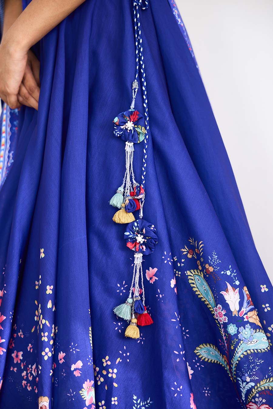 Blue Peacock Garden Embellished Lehenga Set