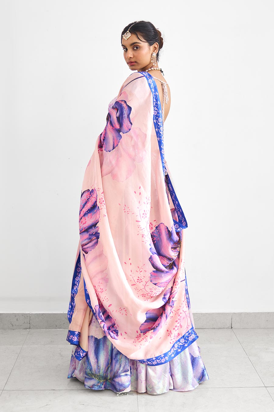 Lavender Twilight Sequin Embellished Lehenga Set