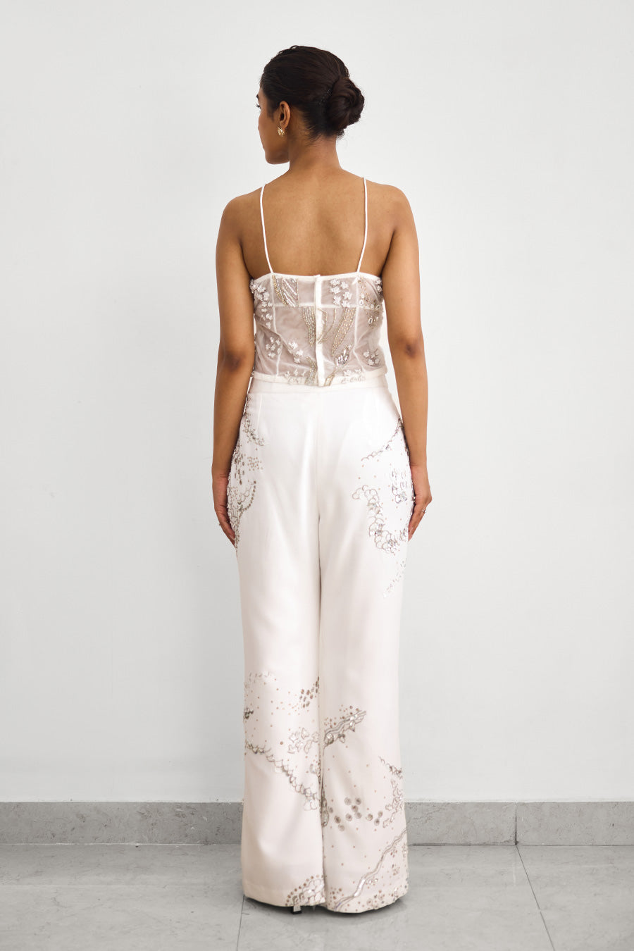 Aurora Ivory Embellished Corset Co-Ord Set
