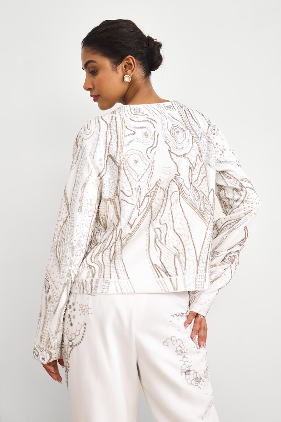 Aurora Ivory Embellished Corset Co-Ord Set