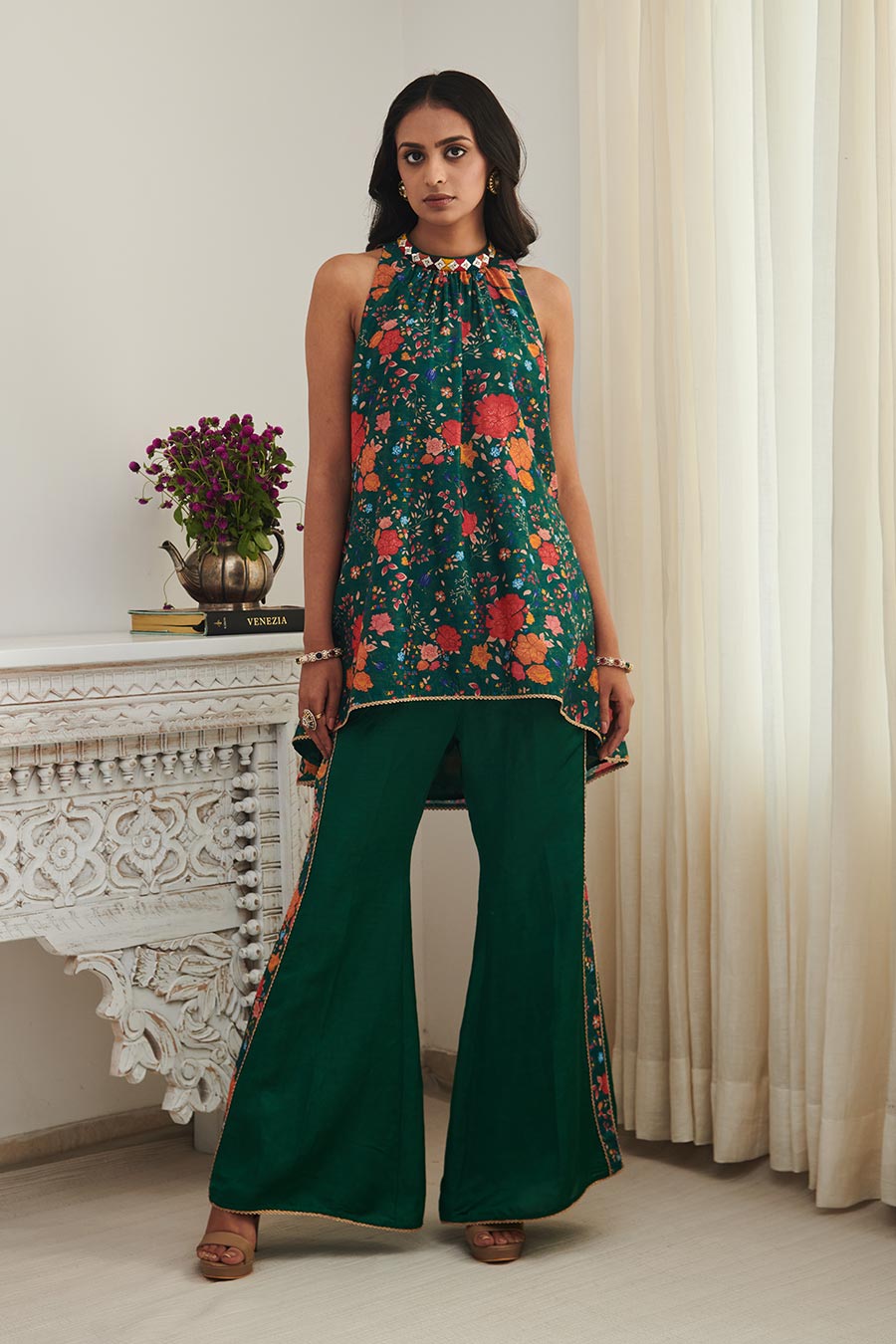 Green Irth Printed Top & Pant Co-Ord Set