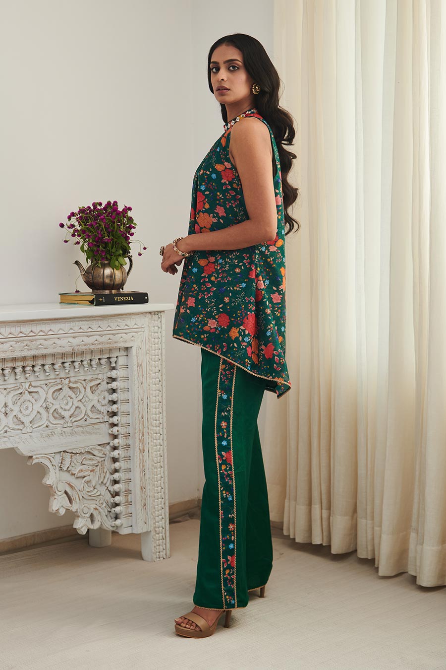 Green Irth Printed Top & Pant Co-Ord Set