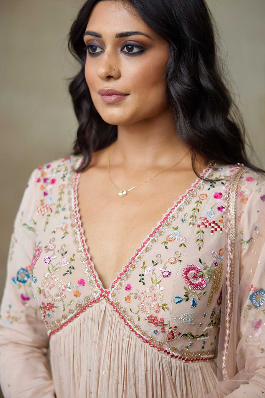 Toosh Fairy Embroidered Sharara Set