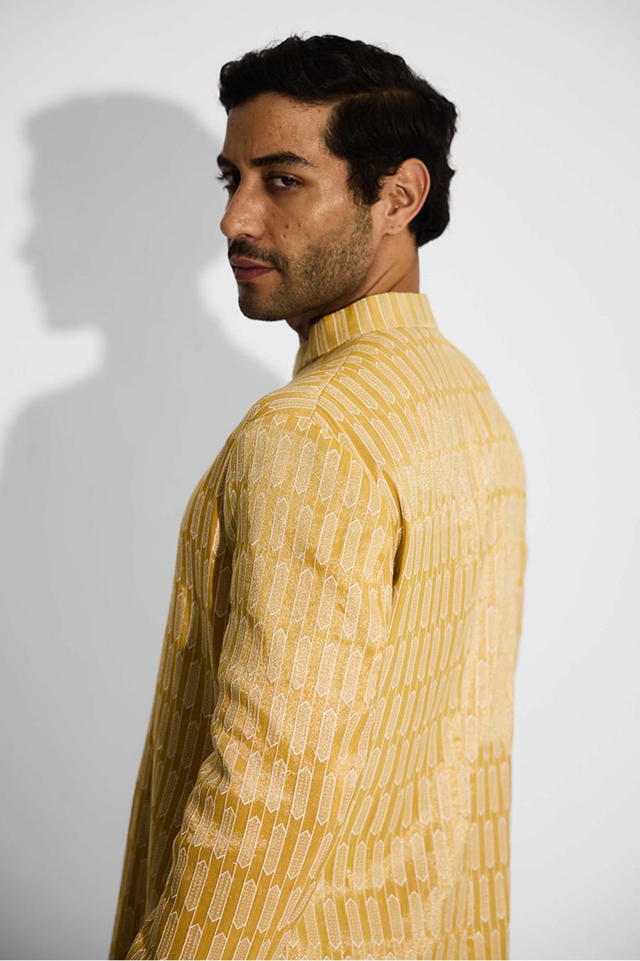 Sundrop Yellow Symmetrix Bandhgala