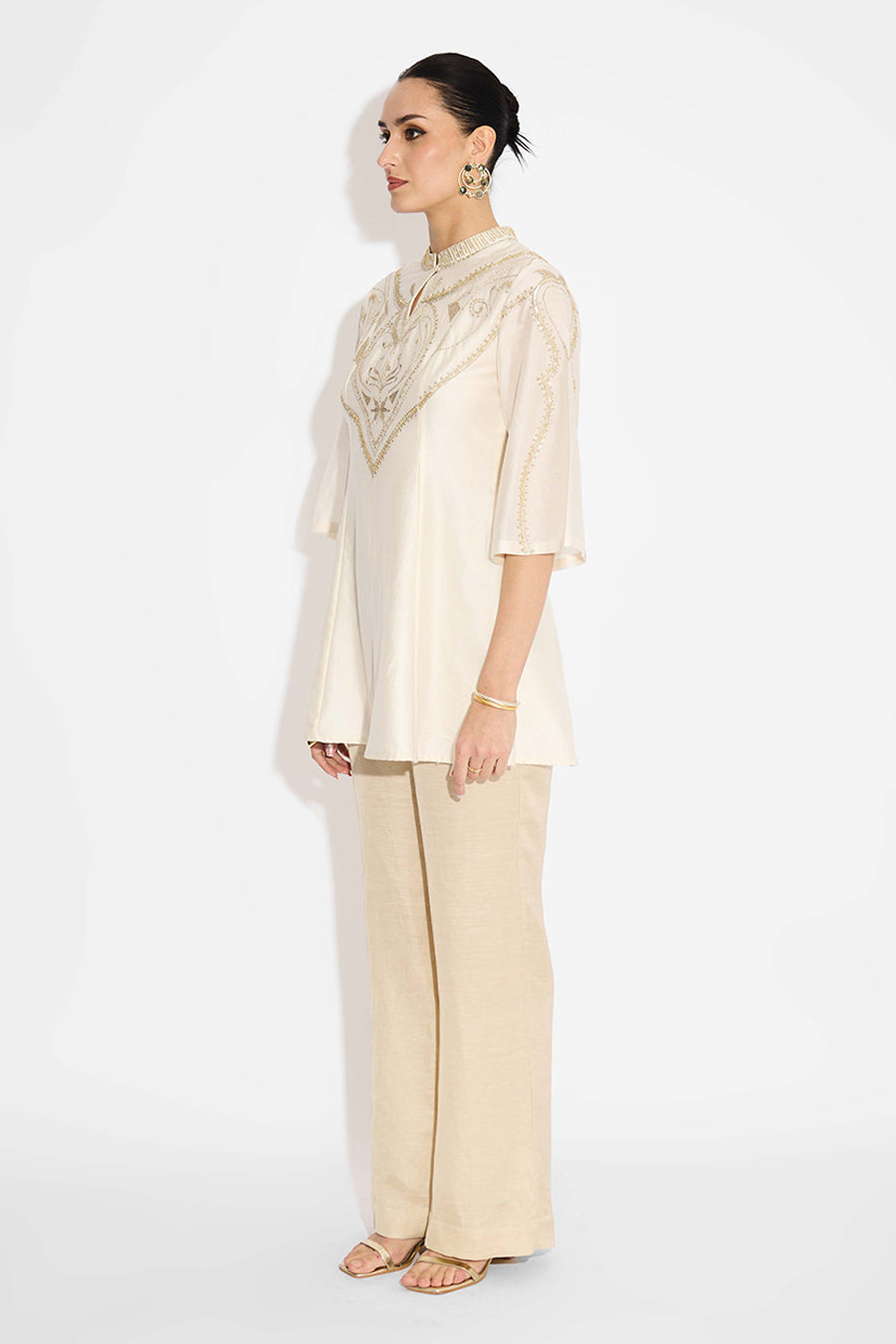 Ivory Embellished Top