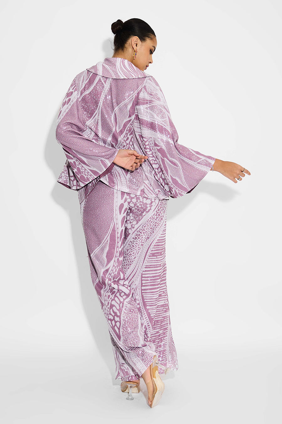 Dusty Purple Sequins Pant