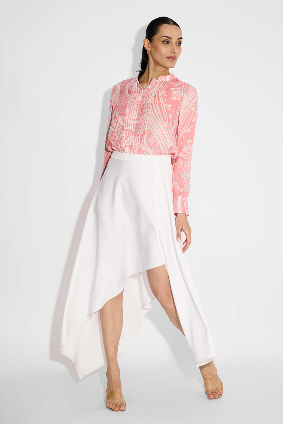 Ivory Draped Skirt