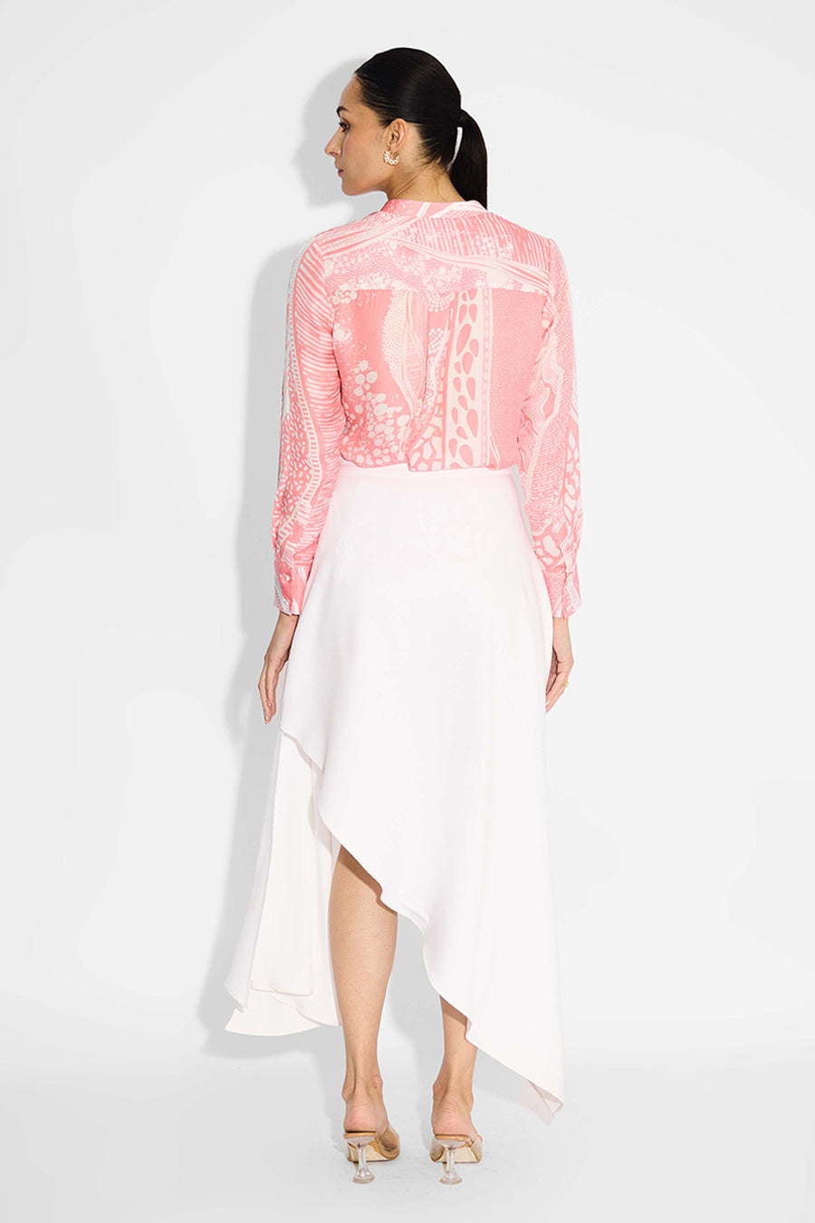 Ivory Draped Skirt