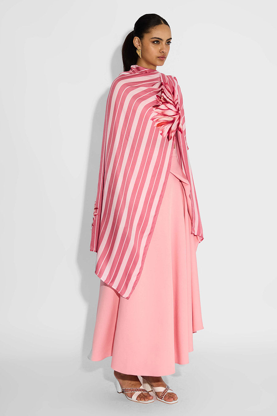 Pink Draped Skirt