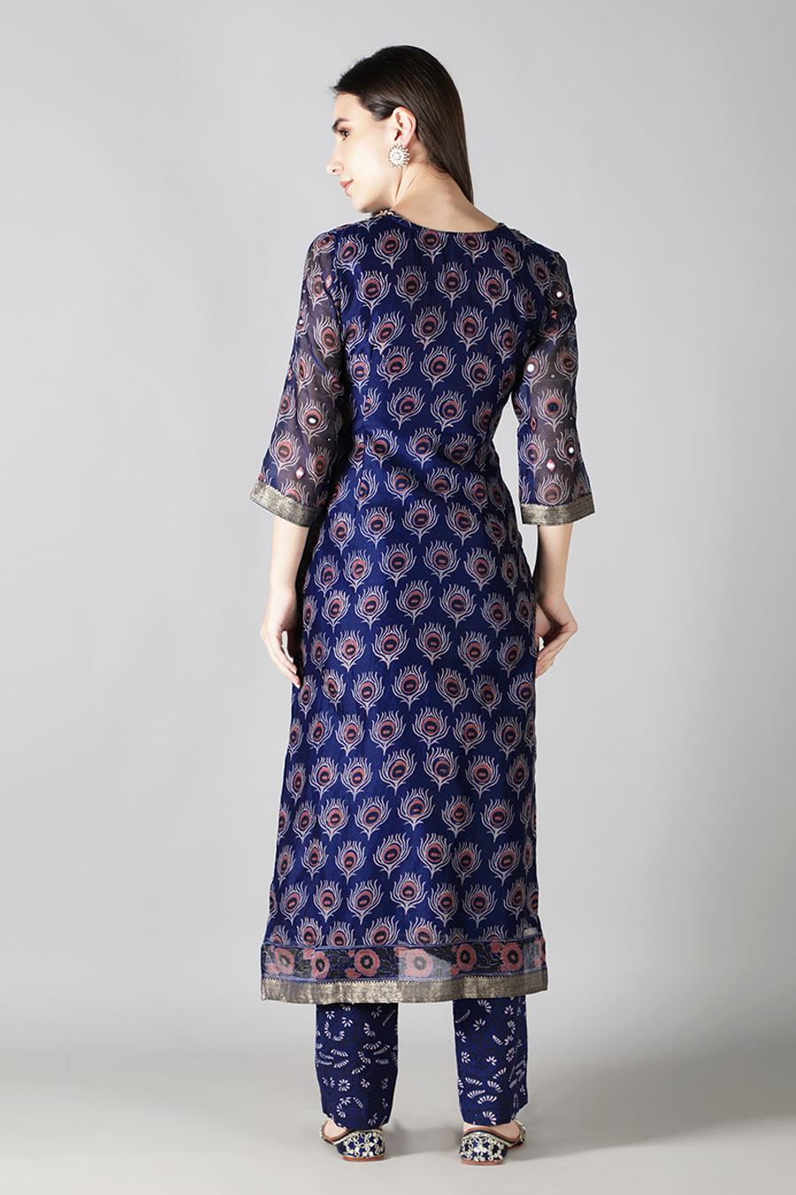 Amethyst Purple Printed Kurta Set