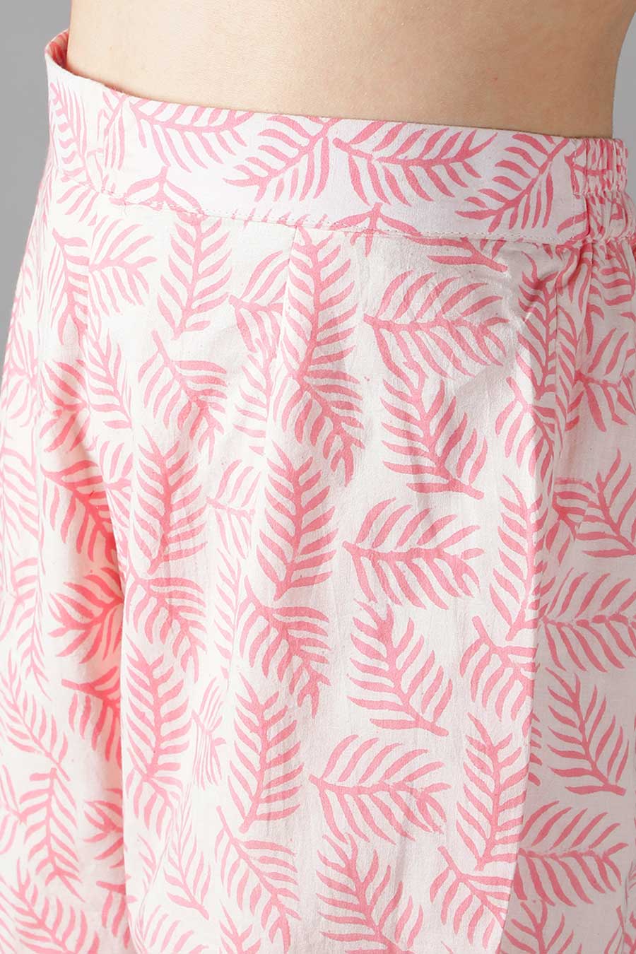 Serenity Blue & Pink Printed Kurta Set