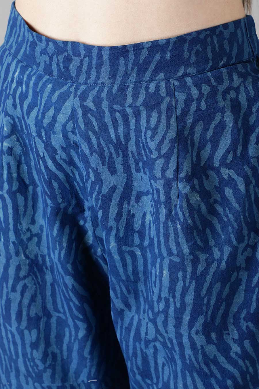 Midnight Blue Printed Kurta Set