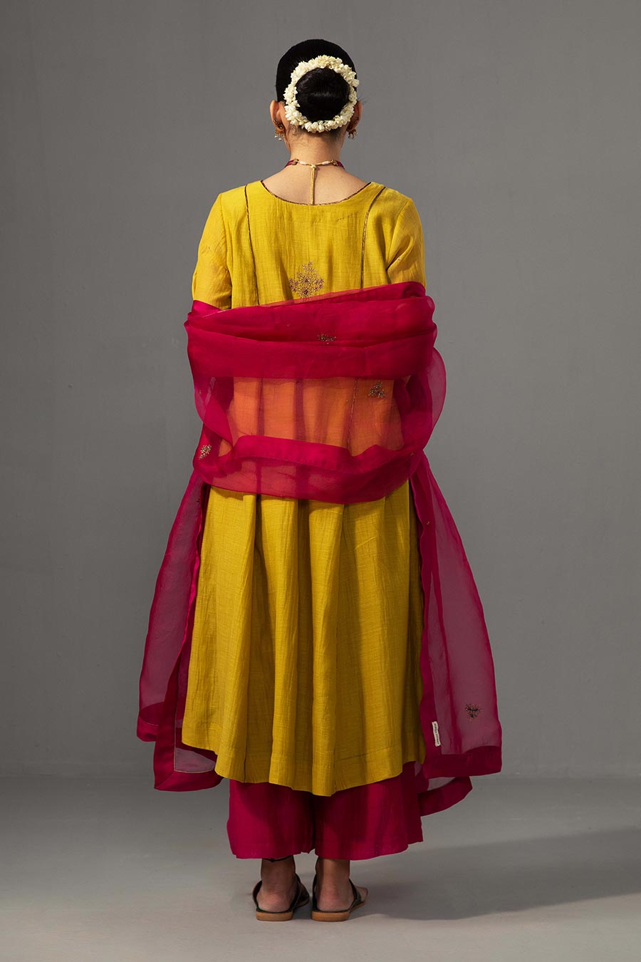 Yellow Embroidered Kurta Set