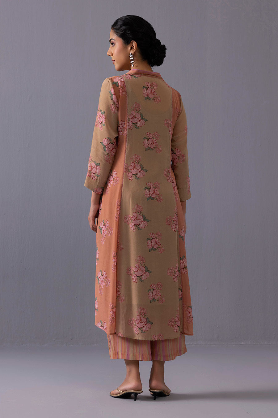 Brown Thea Rosella Printed Kurta & Pant Set