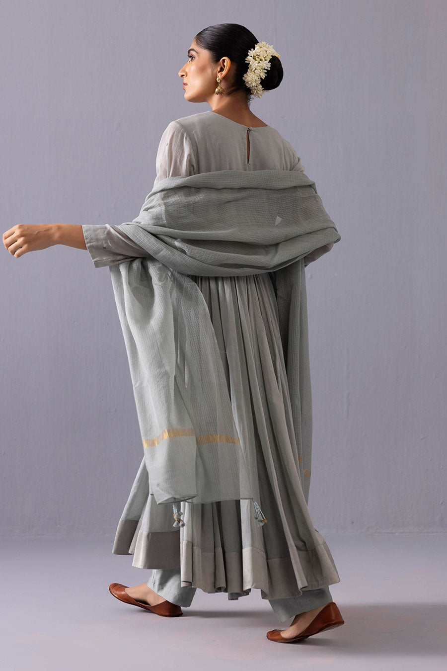 Latika Blue Embroidered Kurta Set