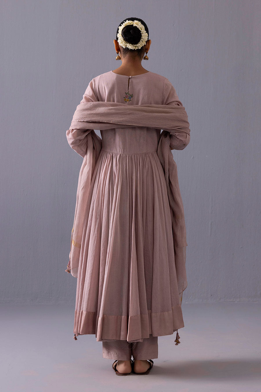 Latika Pink Embroidered Kurta Set